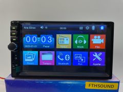 FTH SOUND TEK DİN 7'' DABIL OTO TEYP USB BT AUX KAMERA HEDİYE