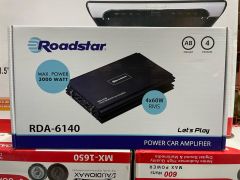 Roadstar RDA-6140 3000 Watt 4 Kanallı Amfi 4 OHM 4X60 WATT RMS