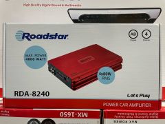 Roadstar RDA-8240 4000 Watt 4 Kanallı Amplifikatör 4OHM 4X80 WAT