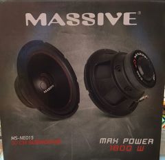 MASSİVE MS-NEO15.D4 38 CM SUBWOOFER BAS 1800 WATT ÇİFT BOBİNLİ