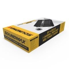 SOUNDMAX SX-4000.1D MONO AMFİ 13.000 WATT BAS KONTROL APARATLI