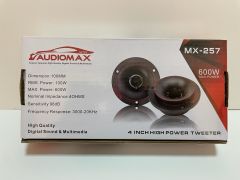 AUDİOMAX MX-257 10 CM DOME TWEETER 300 WATT MAXİMUM POWER