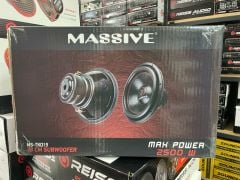 MASSİVE MS-TKO15 38 CM ÇİFT BOBİN SUBWOOFER BAS 2500W 4+4 OHM