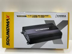 SOUNDMAX SX-RT12 1500WAT 30 CM SUBWOOFER BAS KABİNLİ SX-2850.4 3000W 4KANAL AMFİ MASSİVE 16 CM MİDRANGE