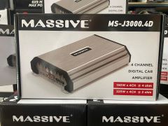 MASSİVE MS-J3000.4D 4 KANALLI AMFİ 4 OHM 4X150 WATT RMS POWER