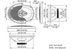 KENWOOD KFC-S6976EX OVAL HOPARLÖR 500 WATT MAXİMUM POWER