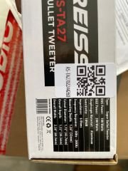 REİSS AUDİO RS-TA27 8 CM DOME TWEETER 200 WATT MAKSİMUM POWER ÇİFT FİYATIDIR
