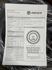 REISS AUDİO RS-BQ12 30 CM SPL SUBWOOFER BAS ÇİFT BOBİN 2400 WATT