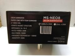 MASSİVE MS-NEO8 20 CM SUBWOOFER BAS 1000 WATT MAXİMUM POWER