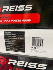 REISS AUDİO RS-M8NX 20 CM MİDRANGE 400 WATT MAXİMUM POWER