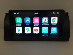 BMW 5 E39 KASA MULTİMEDYA TEYP 9'' ANDROİD 15 4-64 CARPLAY KAMERA HEDİYE