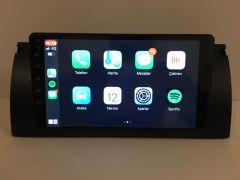BMW 5 E39 KASA MULTİMEDYA TEYP 9'' ANDROİD 15 4-64 CARPLAY KAMERA HEDİYE