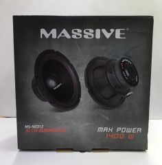 MASSİVE MS-NEO12.S4 30 CM SUBWOOFER BAS SİNGLE TEK BOBİN 1400 WATT MAXİMUM POWER 500 WATT RMS POWER 1 ADET