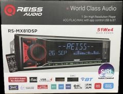 REISS AUDİO RS-MX81DSP OTO TEYP DSP İŞLEMCİ YÜKSEK VOLTAJ AMFİ ÇIKIŞI RGB MİLİON COLORS SİRİ SES KONTROL