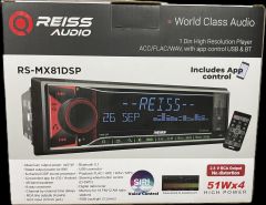 REISS AUDİO RS-MX81DSP OTO TEYP DSP İŞLEMCİ YÜKSEK VOLTAJ AMFİ ÇIKIŞI RGB MİLİON COLORS SİRİ SES KONTROL
