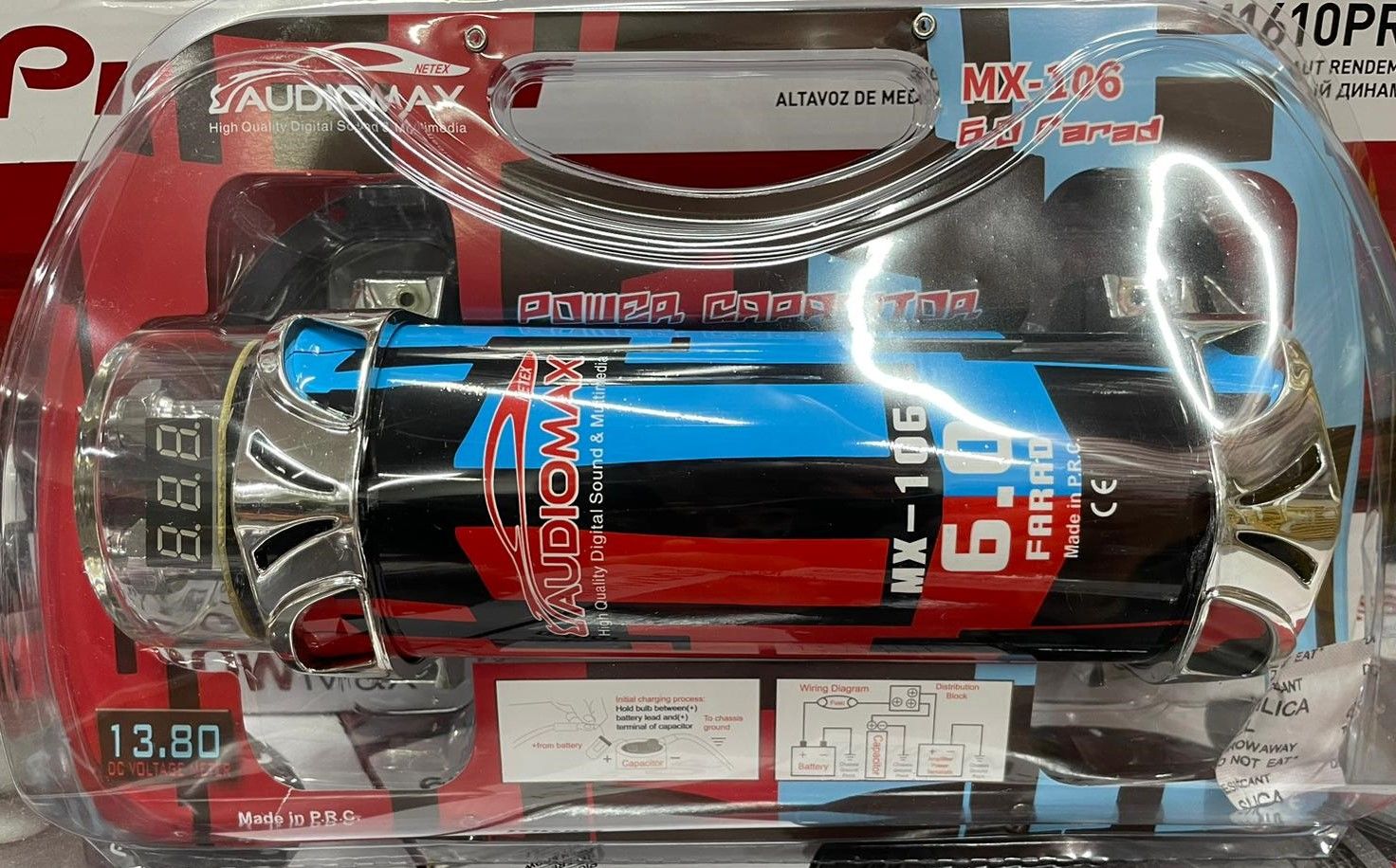 AUDİOMAX MX-106 6 FARAD KAPASİTÖR TESİSATINIZI KORUYUN