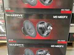MASSİVE MS-M80FX 20 CM MİDRANGE 400 WATT MAXİMUM POWER 150 WATT RMS POWER ÇİFT FİYATIDIR.