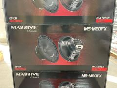 MASSİVE MS-M80FX 20 CM MİDRANGE 400 WATT MAXİMUM POWER 150 WATT RMS POWER ÇİFT FİYATIDIR.