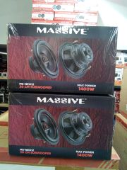 MASSİVE MS-NEO12 30 CM SUBWOOFER BAS 1400 WATT ÇİFT BOBİN SOUNDMAX SX-2850.4 4 KANAL 3000 WATT AMFİ  KABLO TAKIMI VE KABİN