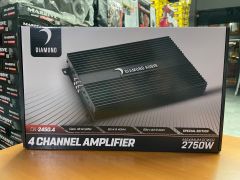 DIAMOND AUDİO DA-2450.4 4 KANAL AMFİ 2750 WATT REISS AUDİO