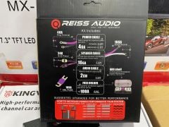 REISS AUDİO RS-AWG44 4 GA KABLO TAKIMI FULL TAKIM RCA GİRİŞLERİ 24 AYAR ALTIN KAPLAMADIR