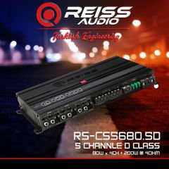 REISS AUDİO RS-CS5680.5D 5 KANAL AMFİ 4 OHM 80Wx4+200Wx1