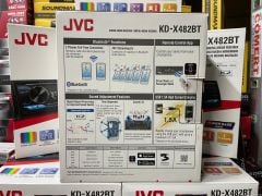 JVC KD-X482BT OTO TEYP BLUETOOTH 3 AMFİ RENK DEĞİŞTİREN K2 TEKNOLEJİ 13 BAND EQUALİZER