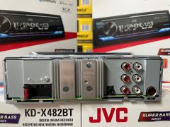 JVC KD-X482BT OTO TEYP BLUETOOTH 3 AMFİ RENK DEĞİŞTİREN K2 TEKNOLEJİ 13 BAND EQUALİZER