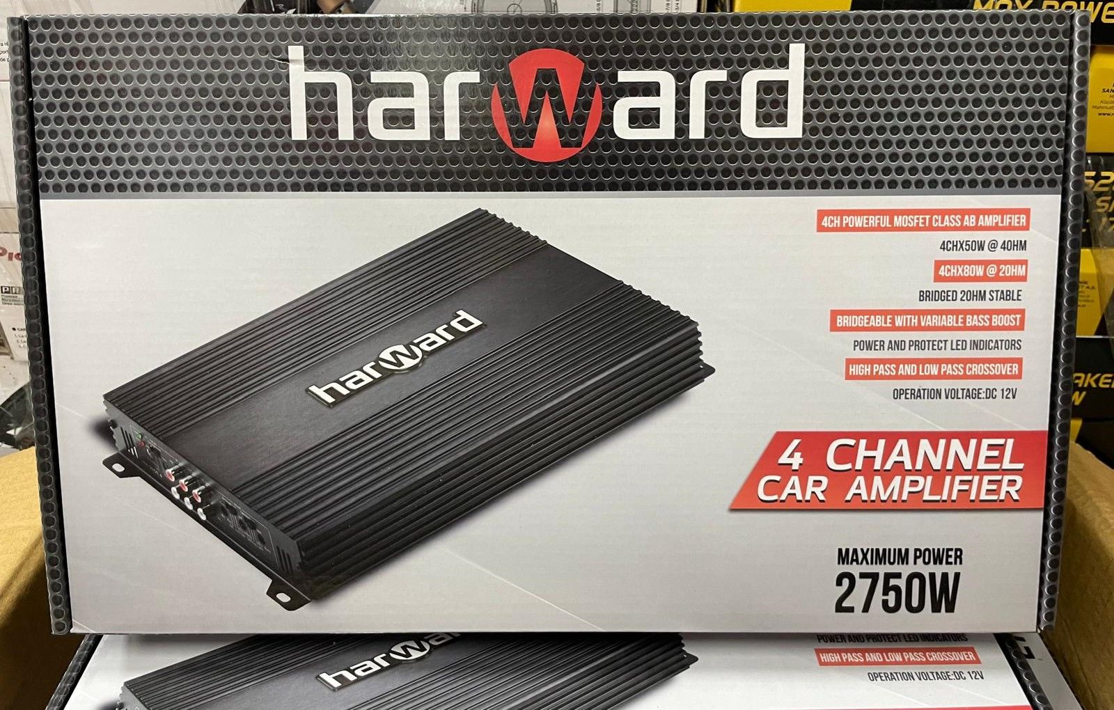 HARWARD HR-2950.4 4 KANAL AMFİ 2750 WATT 4 OHM 4X50 WATT RMS POWER