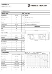 REISS AUDİO RS-SL12 30 CM SLİM SUBWOOFER BAS 1450 WATT POWER ÇİFT BOBİNLİ