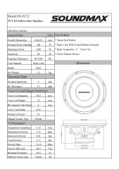 SOUNDMAX SX-FC12 30 CM SUBWOOFER BAS 1500 WATT MAXİMUM POWER