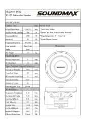 SOUNDMAX SX-FC12 30 CM KABİNLİ SUBWOOFER BAS 1500 WATT MAXİMUM POWER