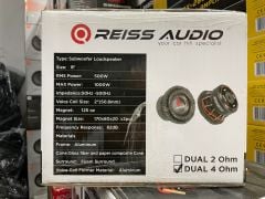 REİS AUDİO RS-BQ8.D2 20 CM SUBWOOFER BAS ÇİFT BOBİNLİ 2 OHM 1000 WAT MAXİMUM POWER ADET FİYATIDIR