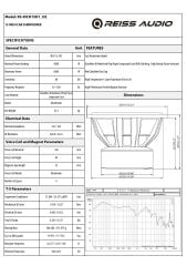 REİSS AUDİO RS-RICH15.D1 38 CM SUBWOOFER BAS 1OHM 8000 WATT MAXİUM POWER ÇİFT BOBİNLİ
