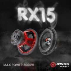 REİSS AUDİO RS-RX15.D2 38 CM SUBWOOFER BAS 2 OHM 3000 WATT MAXİMUM POWER ÇİFT BOBİNLİ