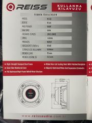 REISS AUDİO RS-B1 BMW 3 F30 KOLTUK ALTI SUBWOOFER 20 CM ÇİFT FİYATIDIR