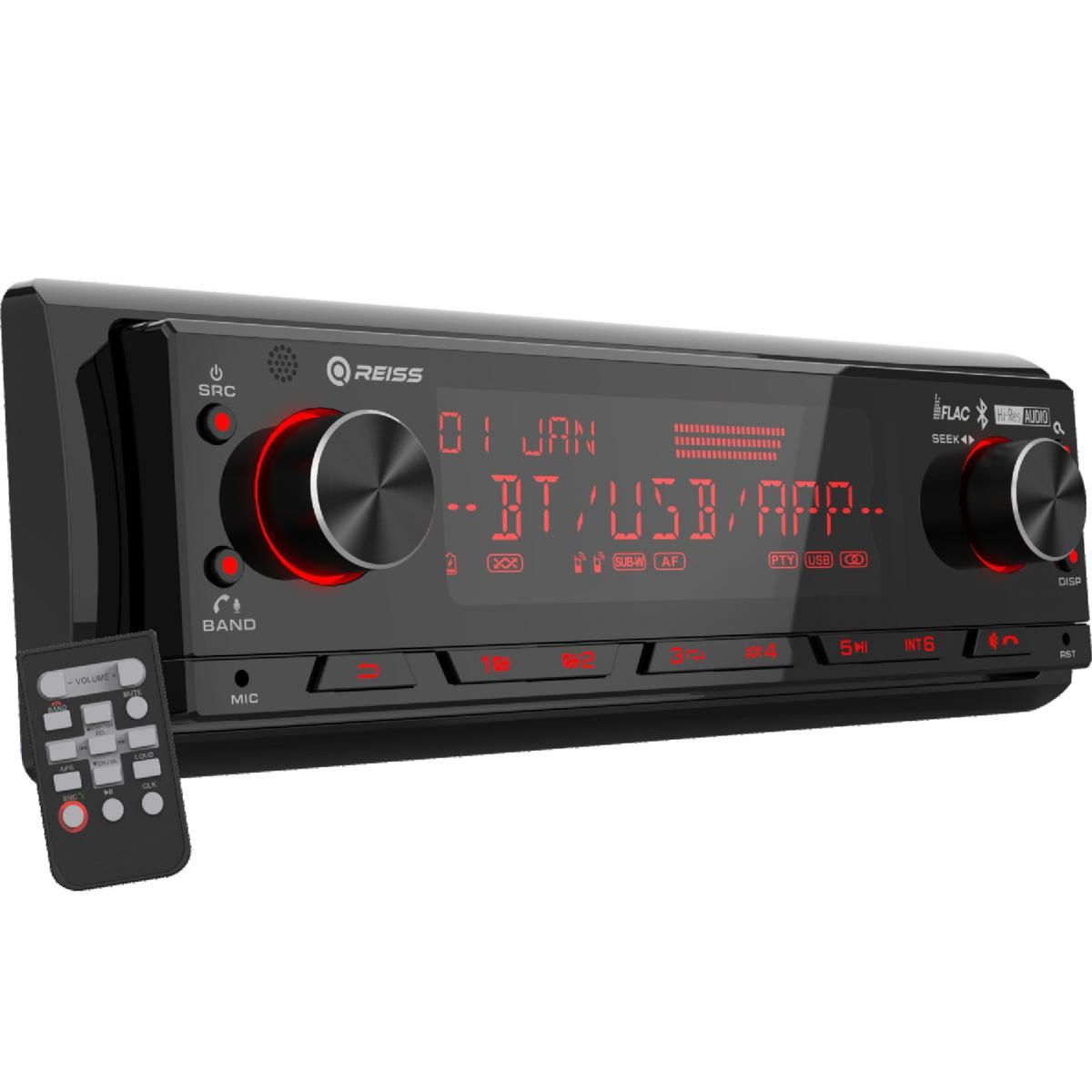 REISS AUDİO RS-MX85DSP OTO TEYP 8 KANAL DSP İŞLEMCİ 4 VOLT 3 AMFİ ÇIKIŞI 20 BAND EQ RGB