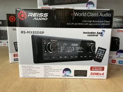 REISS AUDİO RS-MX85DSP OTO TEYP 8 KANAL DSP İŞLEMCİ 4 VOLT 3 AMFİ ÇIKIŞI 20 BAND EQ RGB