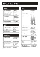 REISS AUDİO RS-MX85DSP OTO TEYP 8 KANAL DSP İŞLEMCİ 4 VOLT 3 AMFİ ÇIKIŞI 20 BAND EQ RGB