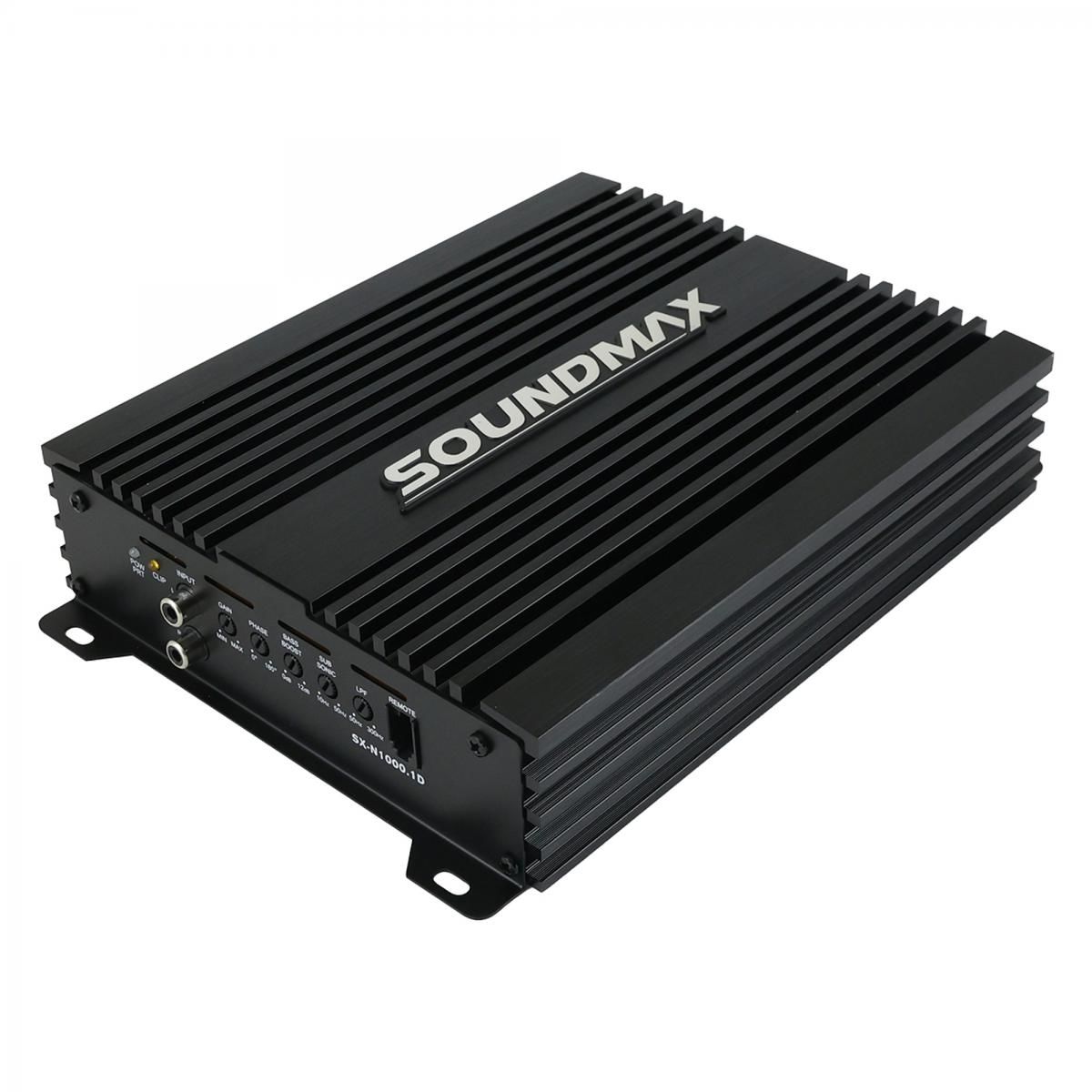 SOUNDMAX SX-N1000.1D MONO AMFİ 1 OHM 1000 WATT RMS POWER BAS KONTROL APARATLI
