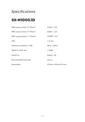 SOUNDMAX SX-N1000.1D MONO AMFİ 1 OHM 1000 WATT RMS POWER BAS KONTROL APARATLI