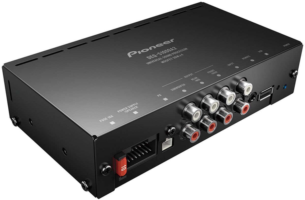 PIONEER DEQ-S1000A2 SES İŞLEMCİSİ 1 GİRİŞ 3 ÇIKIŞ, 4X50 WATT MOSFET AMFİ