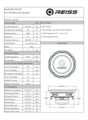 REISS AUDİO RS-GLD12 30 CM LEDLİ SUBWOOFER BAS 1400 WATT