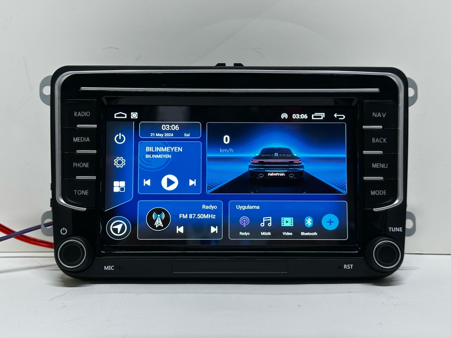 NEWFRON VOLKSWAGEN 7'' ANDROİD MULTİMEDYA TEYP 4 GB RAM 32 GB HAFIZA CAR PLAY DSP SES İŞLEMCİ KAMREA HEDİYE
