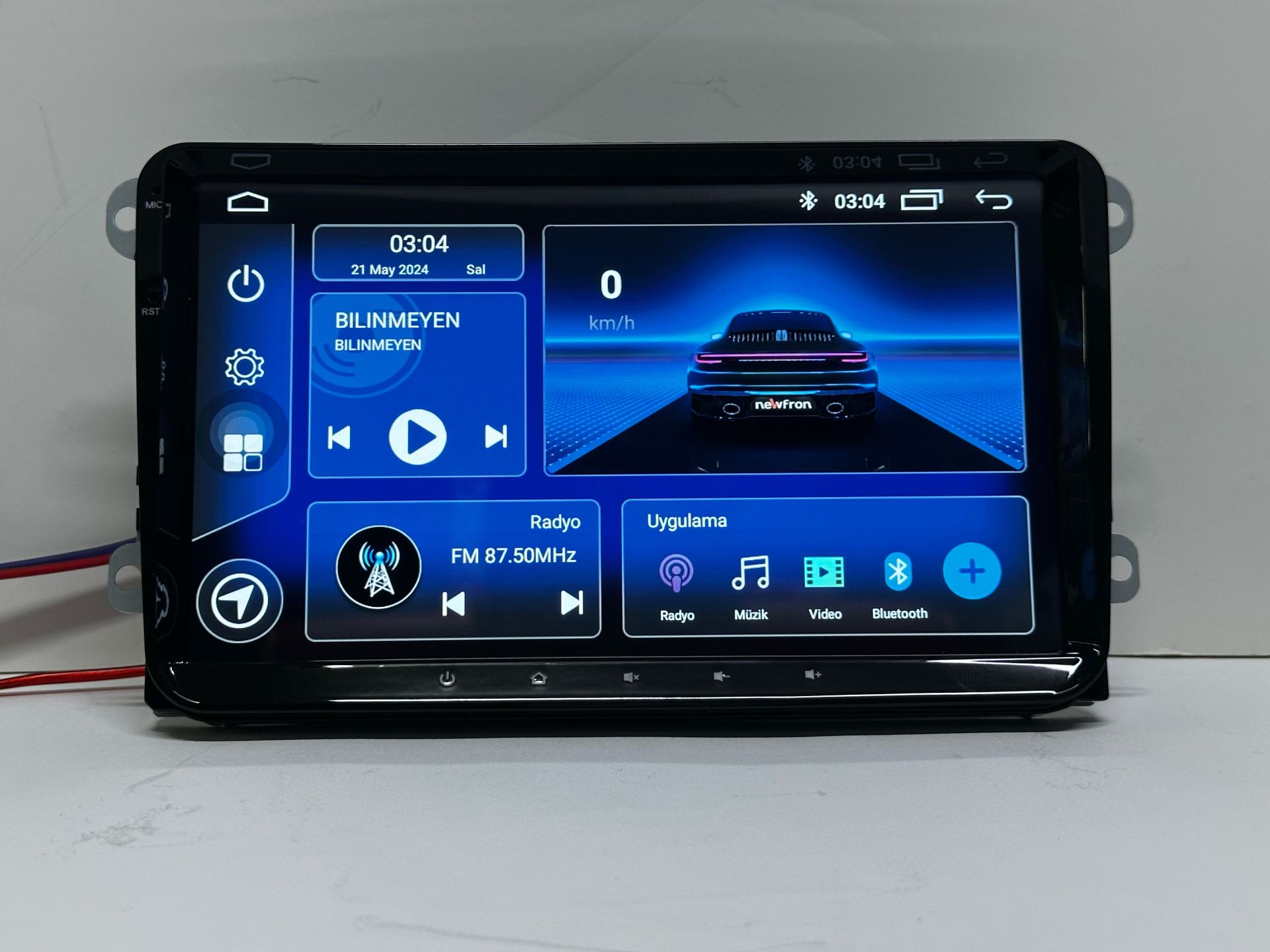 NEWFRON VOLKSWAGEN 9'' ANDROİD MULTİMEDYA TEYP 4 GB RAM 32 GB HAFIZA CAR PLAY DSP SES İŞLEMCİ KAMREA HEDİYE