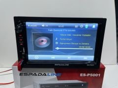 ESPADA 7''DABIL TEYP BT ÇİFT USB SD AUX AMFİ ÇIKIŞI KAMERA HEDİYE