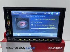 ESPADA 7''DABIL TEYP BT ÇİFT USB SD AUX AMFİ ÇIKIŞI KAMERA HEDİYE