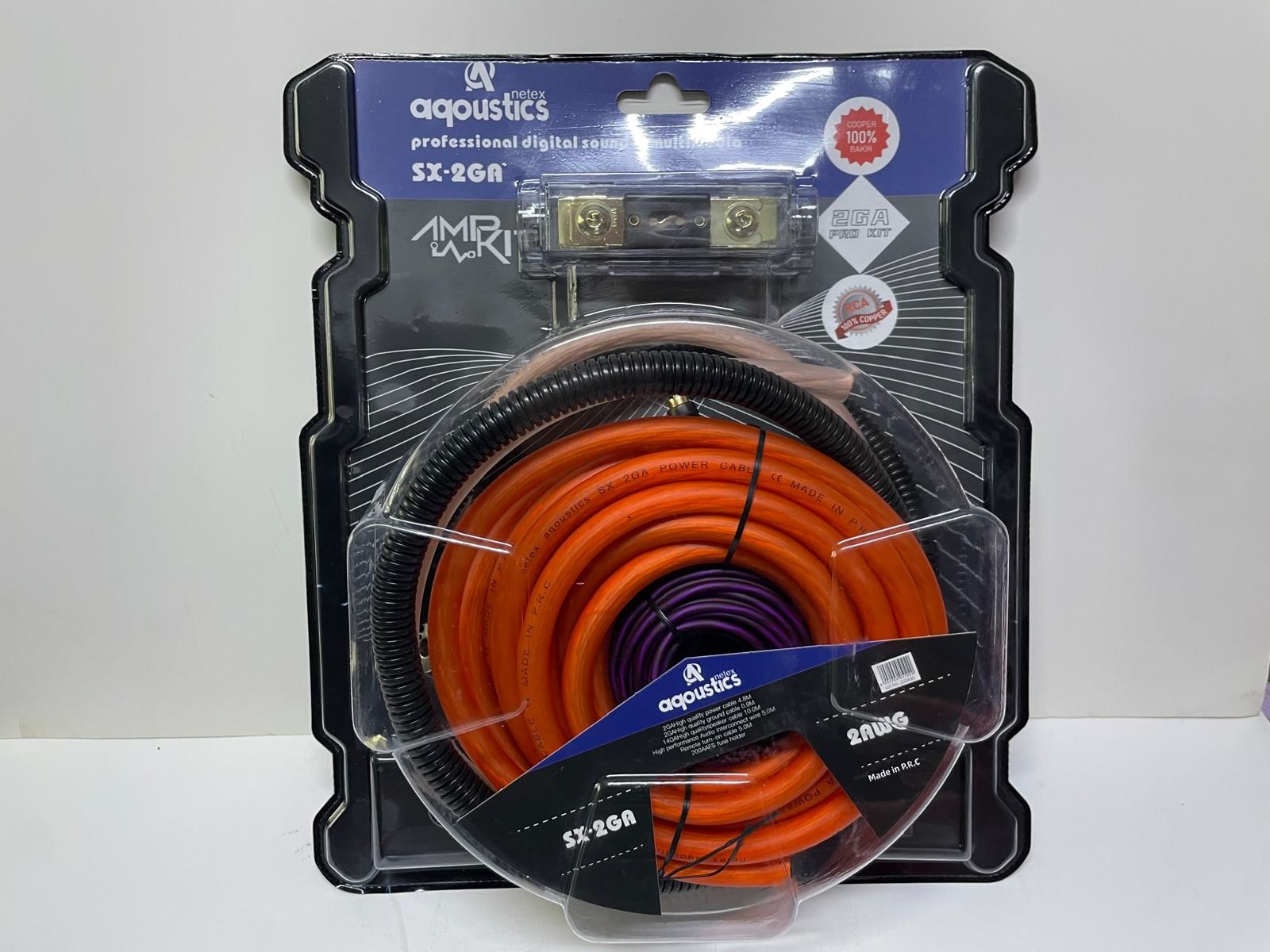 AQOUSTİCS 2GA PRO KIT %100BAKIR PROFESYONEL KABLO TAKIMI FUL SET