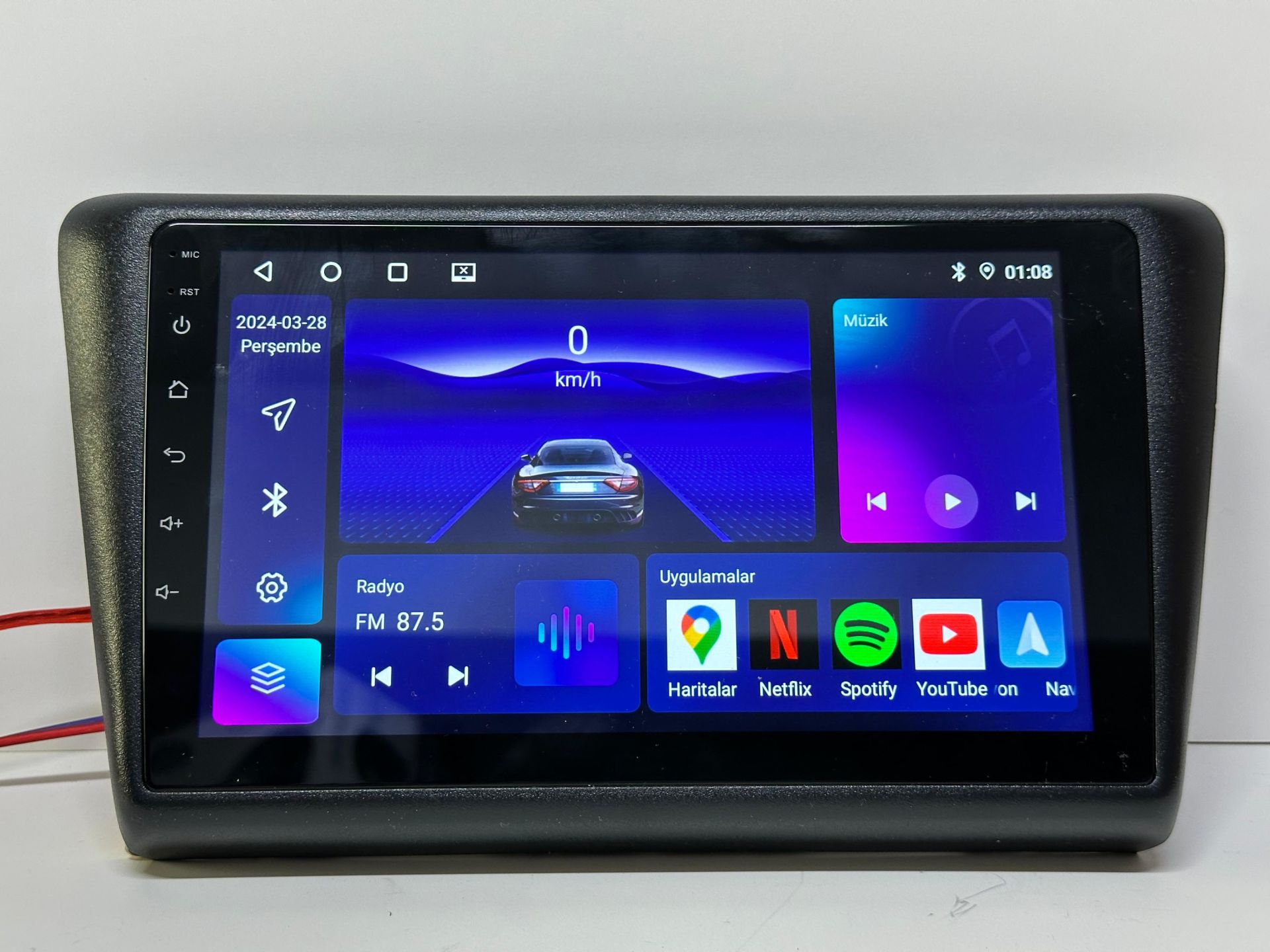 SKODA RAPİD 2013 MULTİMEDYA TEYP ANDROİD 15 4-64GB CARPLAY KAMERA HEDİYE