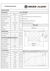 REISS AUDİO RS-M4NX 10 CM MİDRANGE 220 WATT NEODİUM MIKNATIS